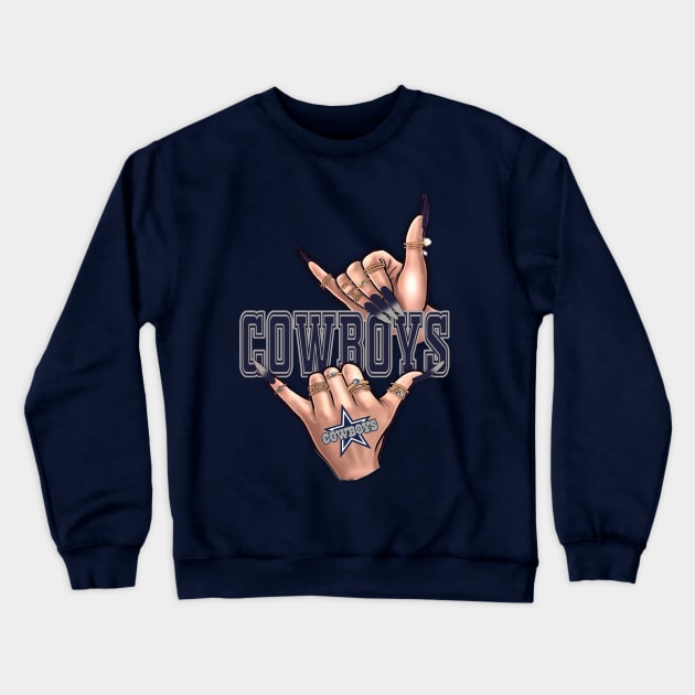 Cowgirl Hands Crewneck Sweatshirt by Sazzy's